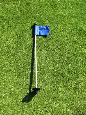 buy 30 Inch Practice Green Marker w/ Easy Grab Knob , Colored/Numbered Flag, & Golf Ball Retrieval Disk